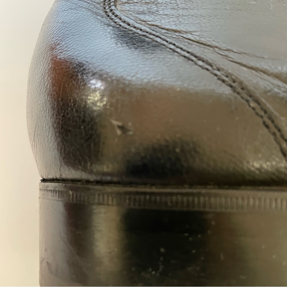 Florsheim Men’s Size 9 Black Leather Slip On Loafer Dress Shoe with tassels - Picture 12 of 12